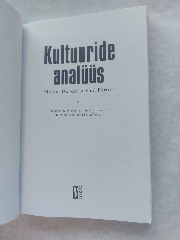 Kultuuride analüüs. Marcel Danesi; Paul Perron. 2005 - Image 3