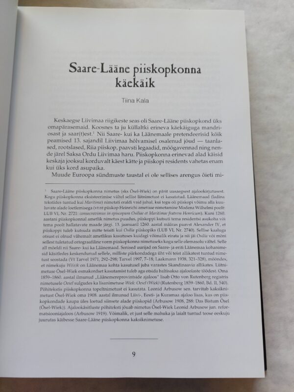 Saare-Lääne piiskopkond. Artiklid Lääne-Eesti keskajast. Bistum Ösel-Wiek. Artikelsammlung zum Mittelalter in Westestland. Ülla Paras. 2004 - Image 4