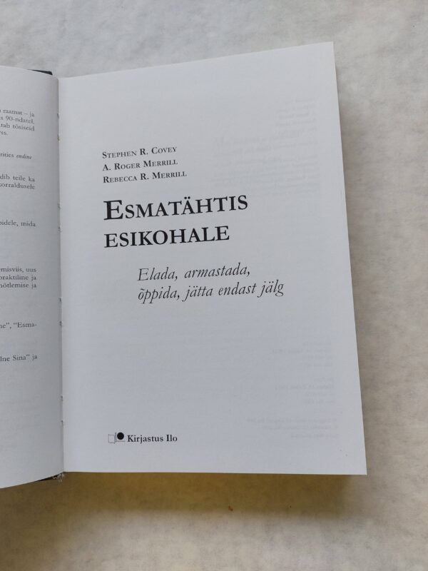 Esmatähtis esikohale. 2000 - Image 2