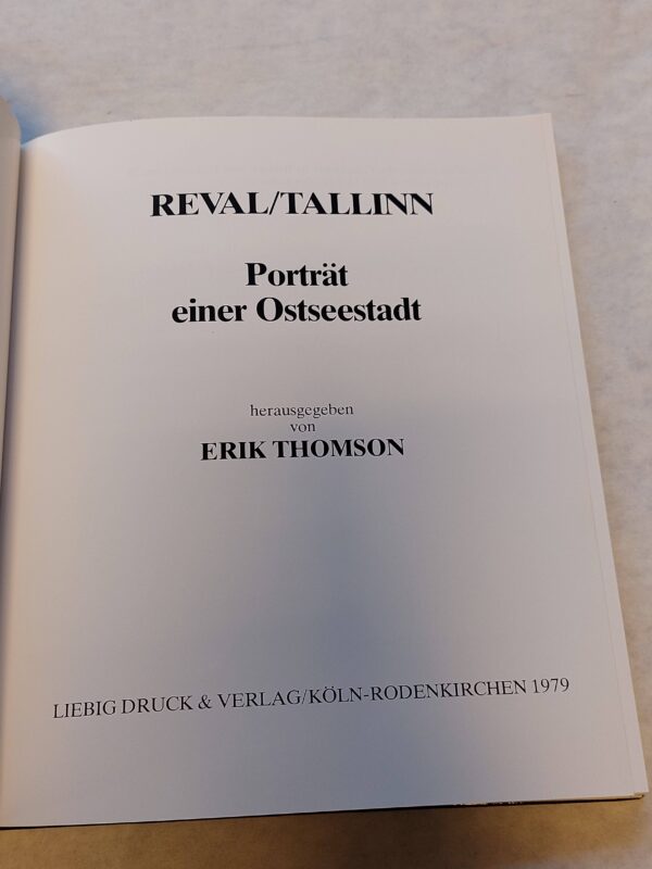 Reval/Tallinn : Porträt einer Ostseestadt 1220-1980. Erik Thomson. 1979 - Image 2