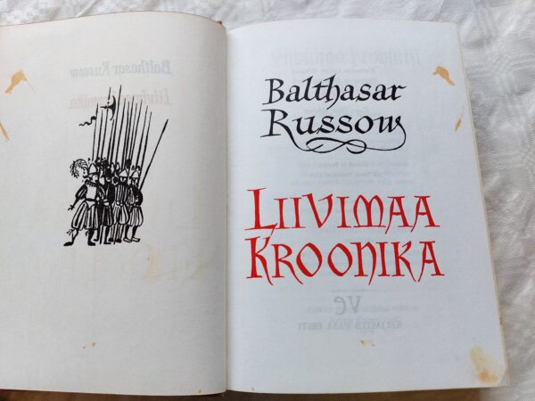 Liivimaa kroonika. Balthasar Russow. 1967 - Image 2