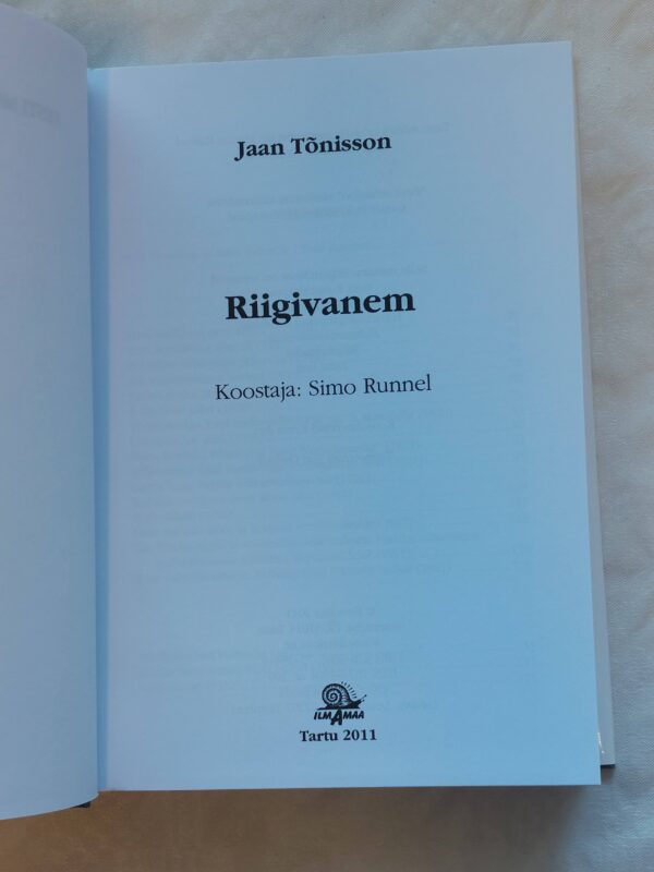 Riigivanem. Jaan Tõnisson. 2011 - Image 2