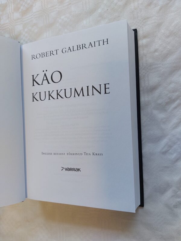 Käo kukkumine. Robert Galbraith. 2014 - Image 2