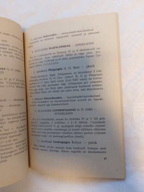 Eesti NSV vabaltelavad aerjalalised (Eucopepoda) I. Hormikulised (Calanoida). A. Mäemets, I. Veldre. 1956 - Image 4