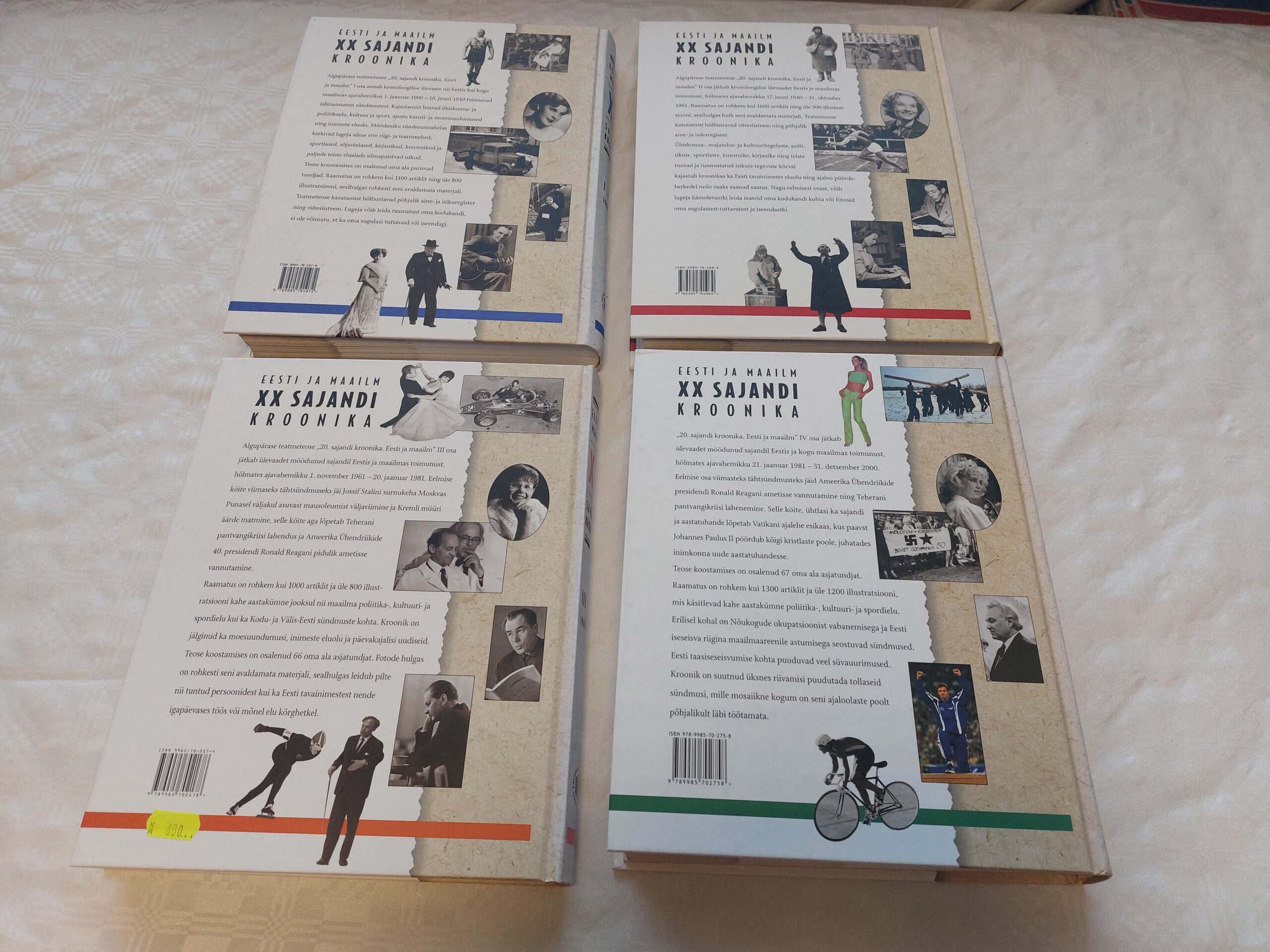 Eesti ja maailm XX sajandi kroonika. I-IV. osa. - Image 2