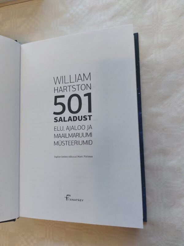 501 saladust elu, ajaloo ja maailmaruumi müsteeriumid. William Hartston. 2012 - Image 2