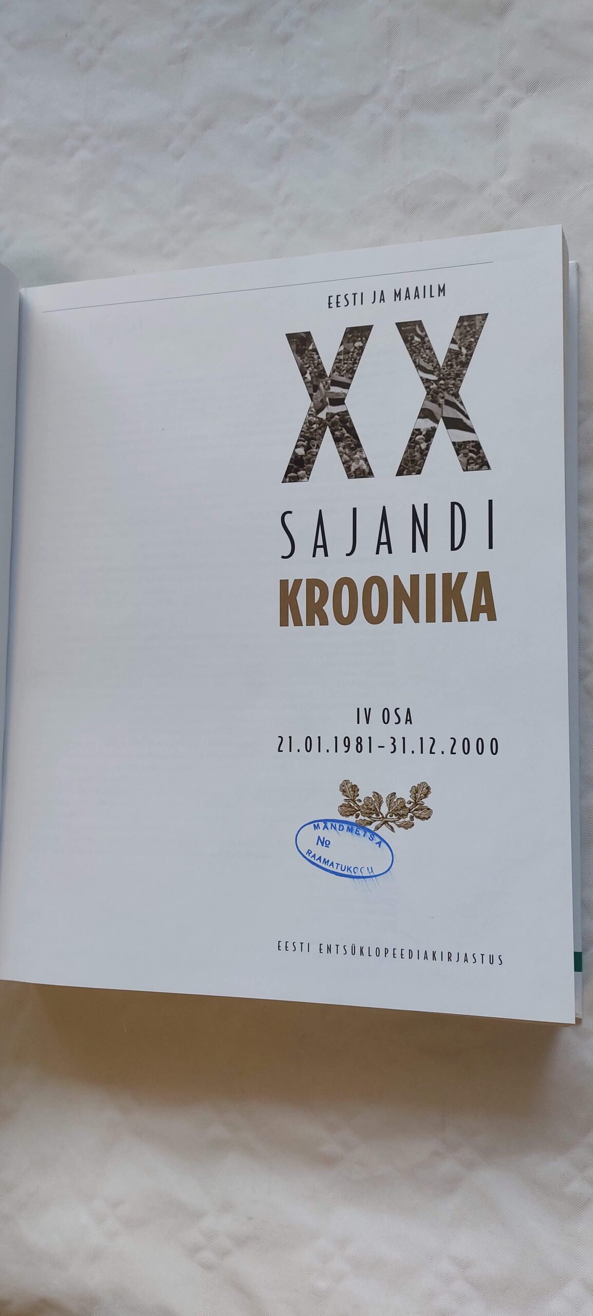 Eesti ja maailm XX sajandi kroonika. I-IV. osa. - Image 8