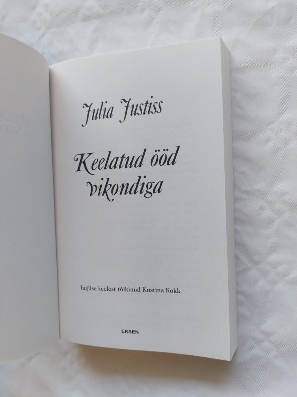 Keelatud ööd vikondiga. Julia Justiss. 2016 - Image 2