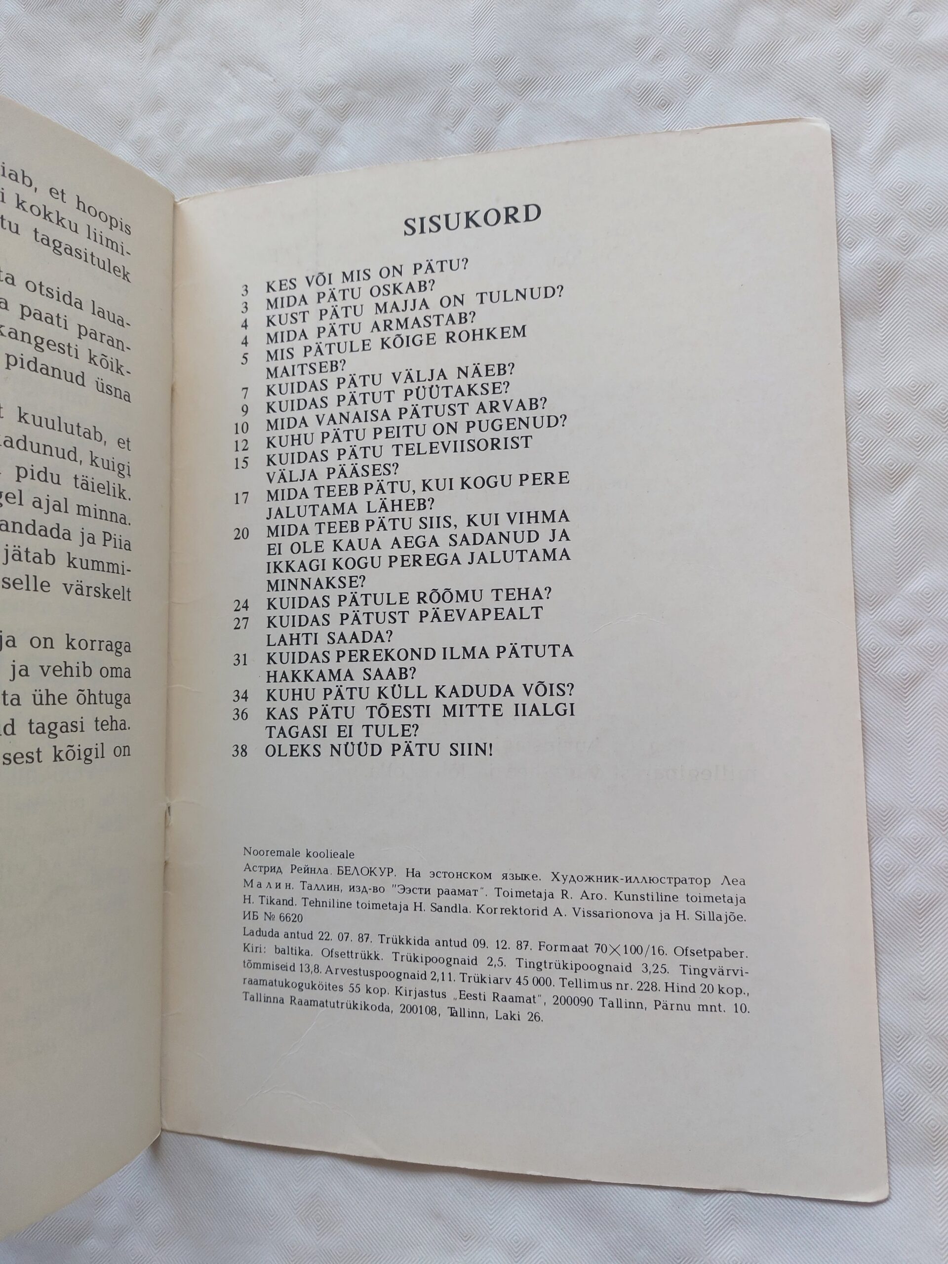 Pätu. Astrid Reinla. 1988 - Image 3