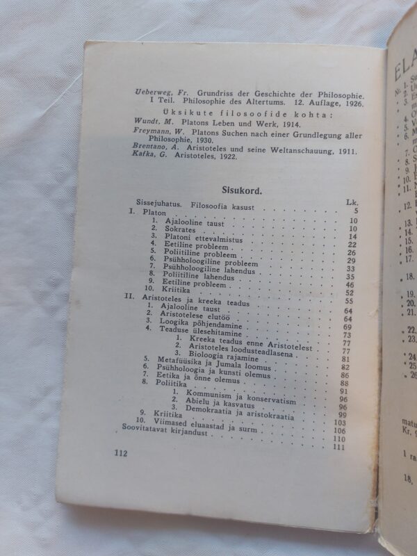 Elav teadus Nr 56. Lood filosoofia ajaloost I. Will Durant. 1936 - Image 3