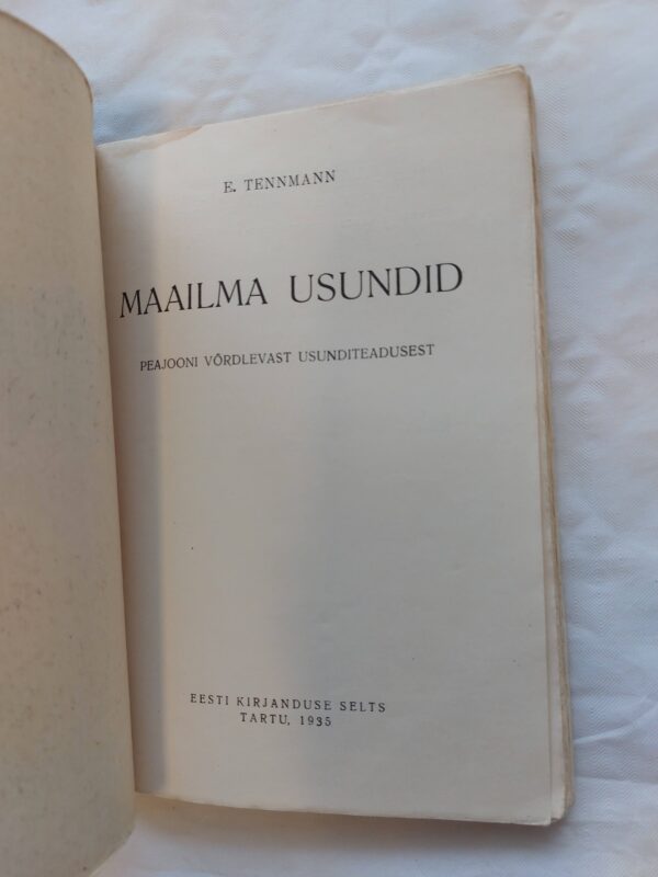 Elav Teadus Nr. 45. Maailma usundid. Ed. Tennmann. 1935 - Image 2