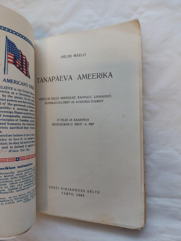 Elav teadus Nr. 78. Tänapäeva Ameerika. Helmi Mäelo. 1938 - Image 2