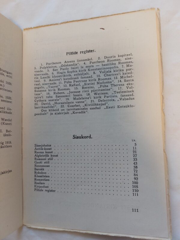 Elav teadus Nr.23. Sissejuhatus kunstivooludesse. Aleksander Aspel. 1933 - Image 3