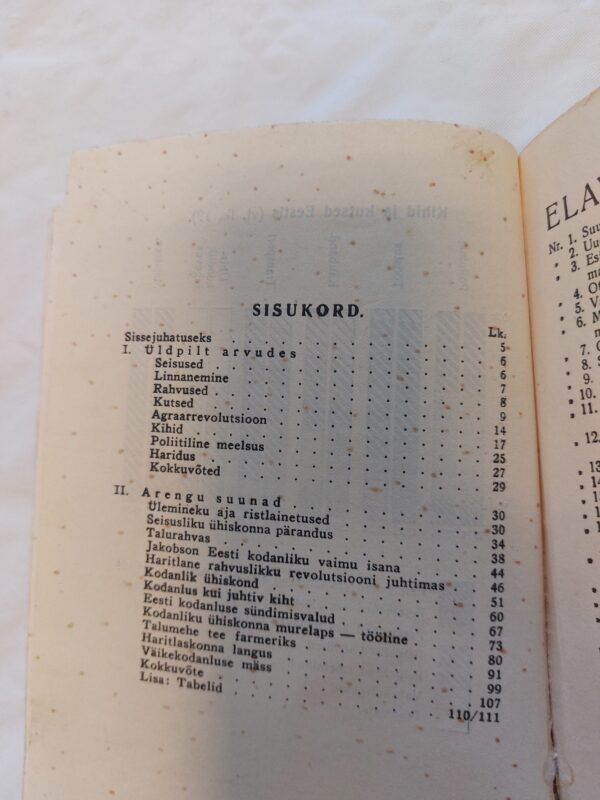 Elav teadus Nr. 54. Eesti ühiskond selle koostis, areng ja iseloom. Ed. Laaman. 1936 - Image 3