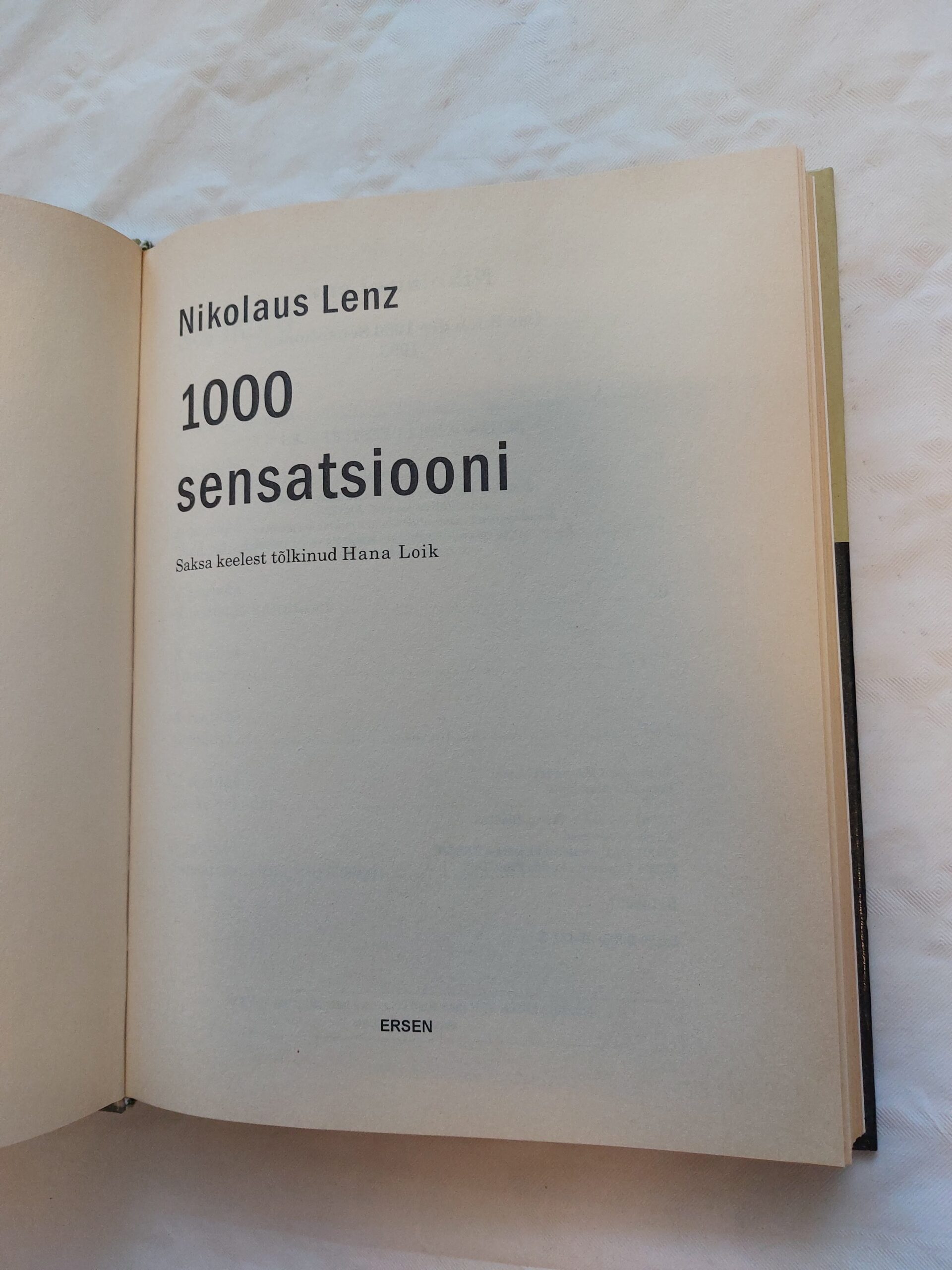 1000 sensatsiooni. Nikolaus Lenz. 2001 - Image 2