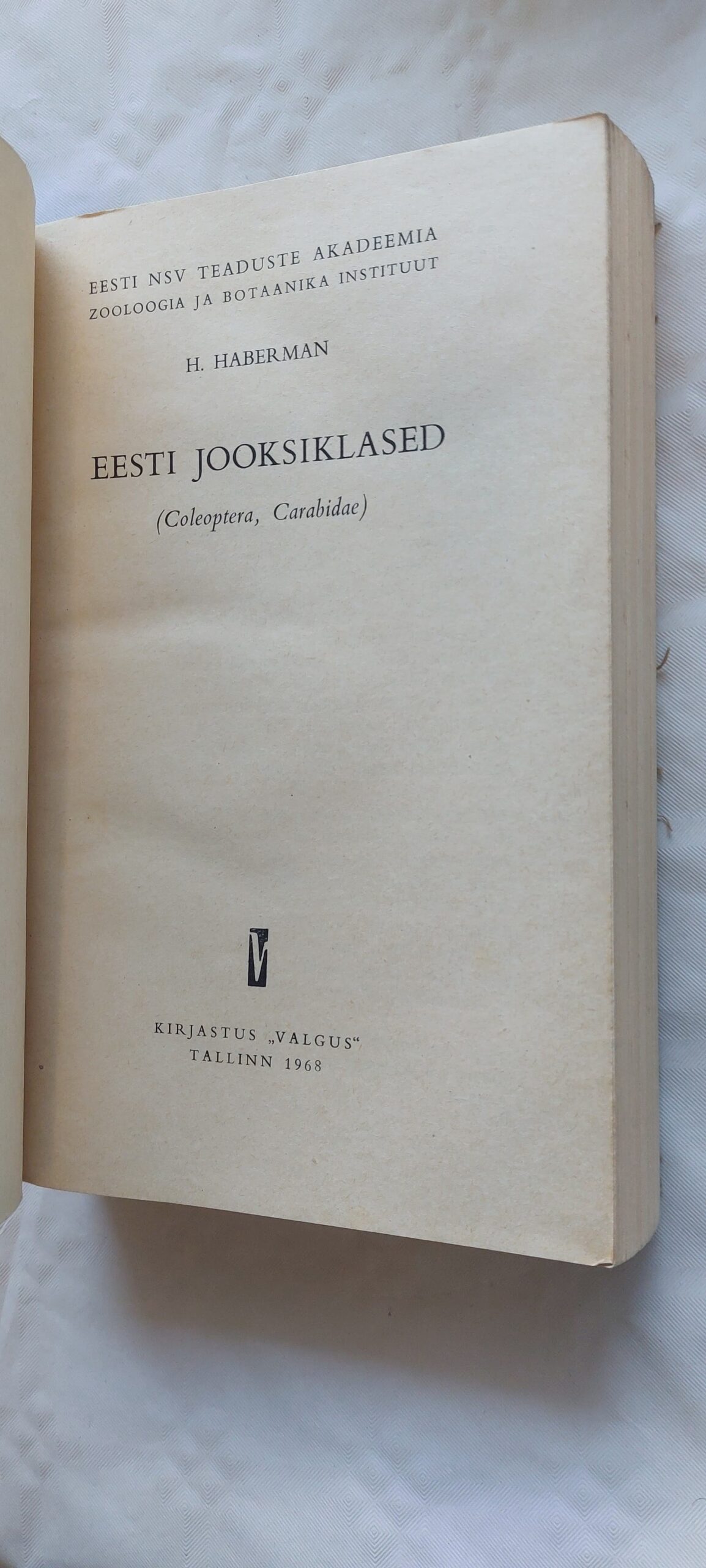 Eesti jooksiklased. H. Haberman. 1968 - Image 2