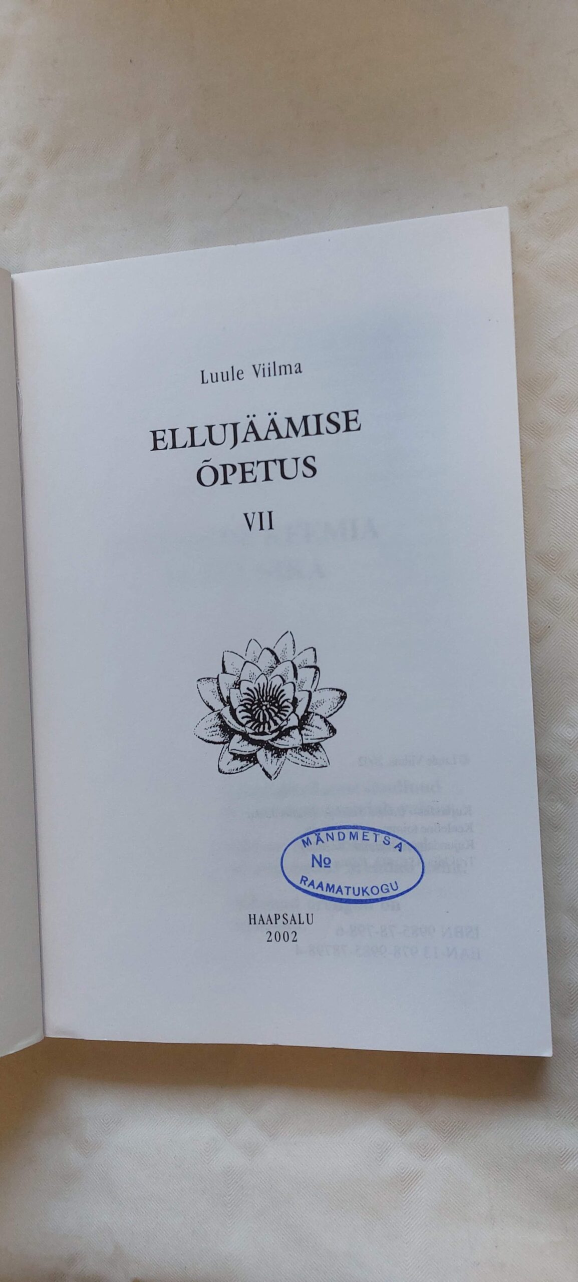 Ellujäämise õpetus (I-VIII. osa). Luule Viilma - Image 6