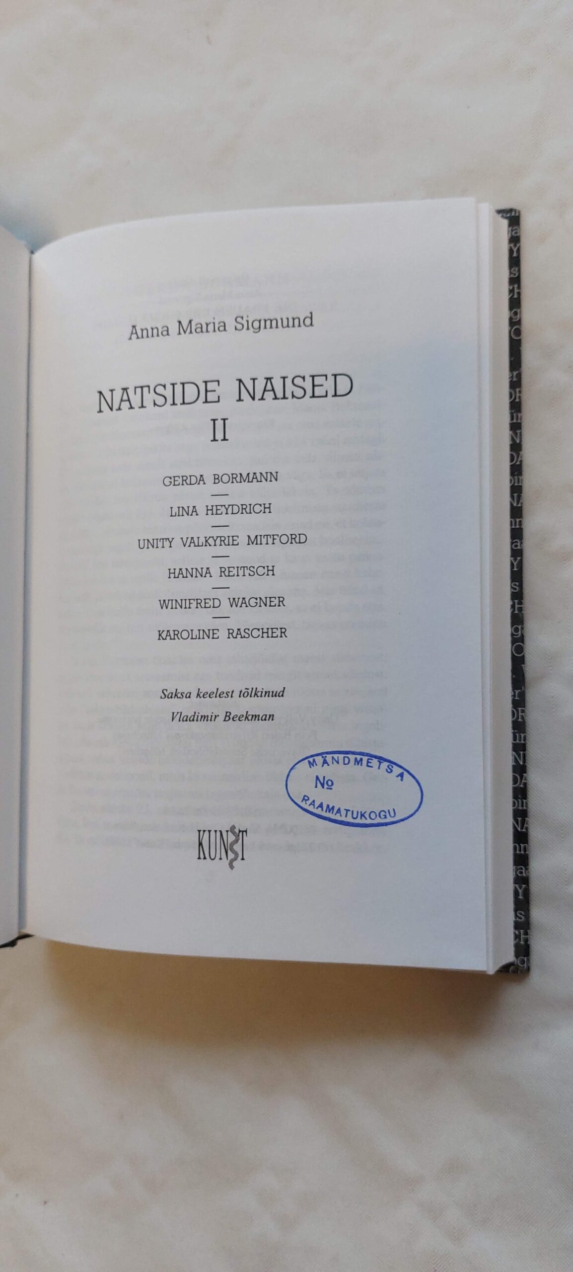 Natside naised II. Anna Maria Sigmund. 2001 - Image 2