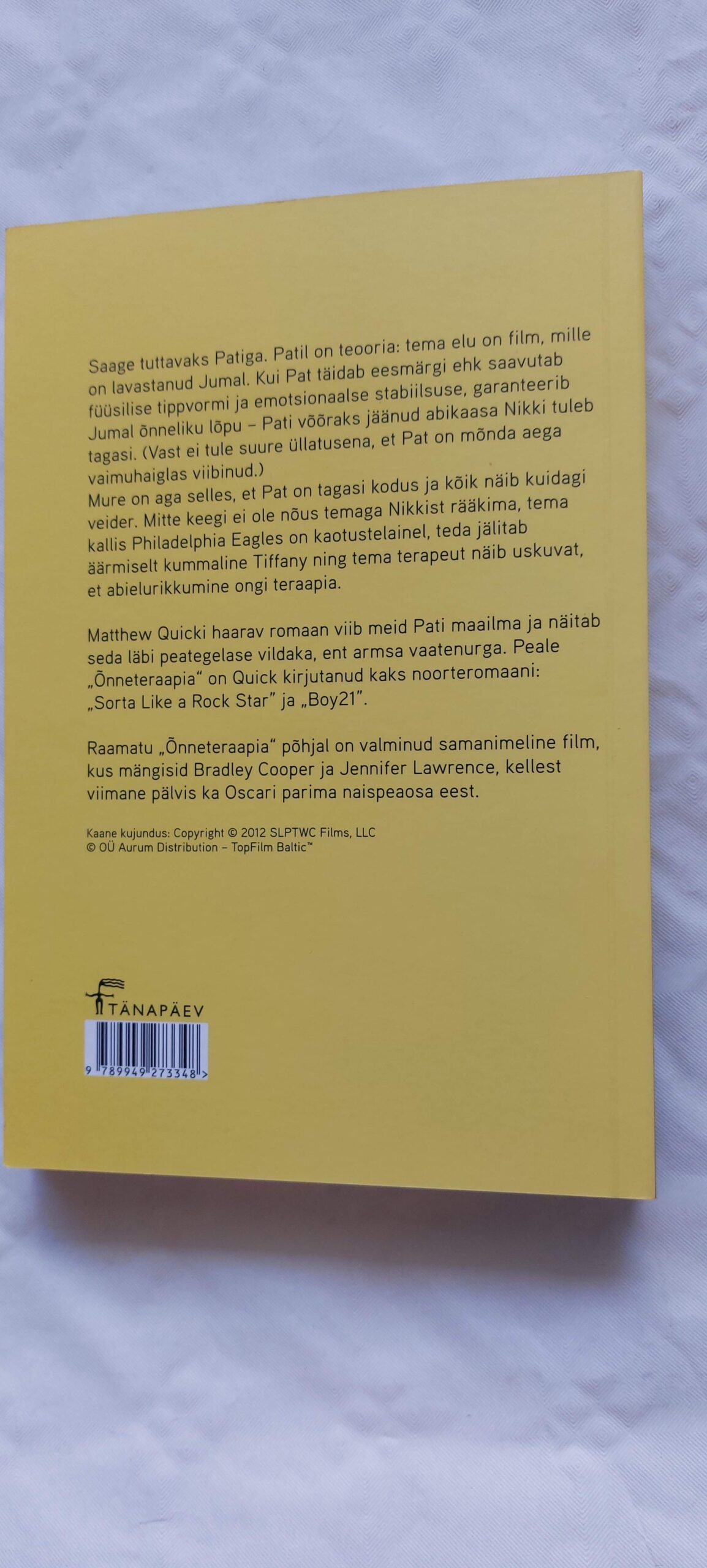 Õnneteraapia Matthew Quick. 2013 - Image 4