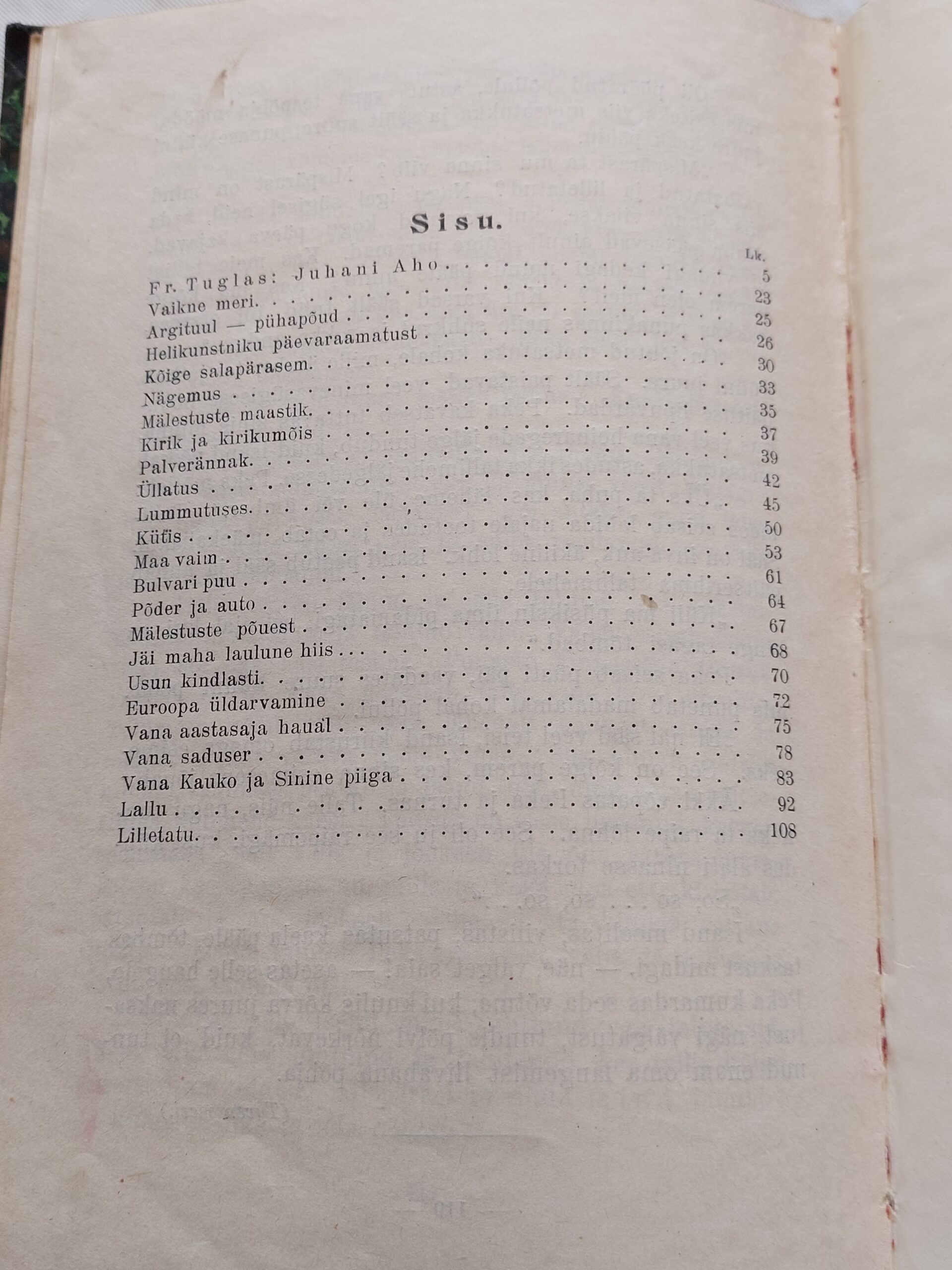 Vaikne meri. Laastud. Juhani Aho. 1923 - Image 4