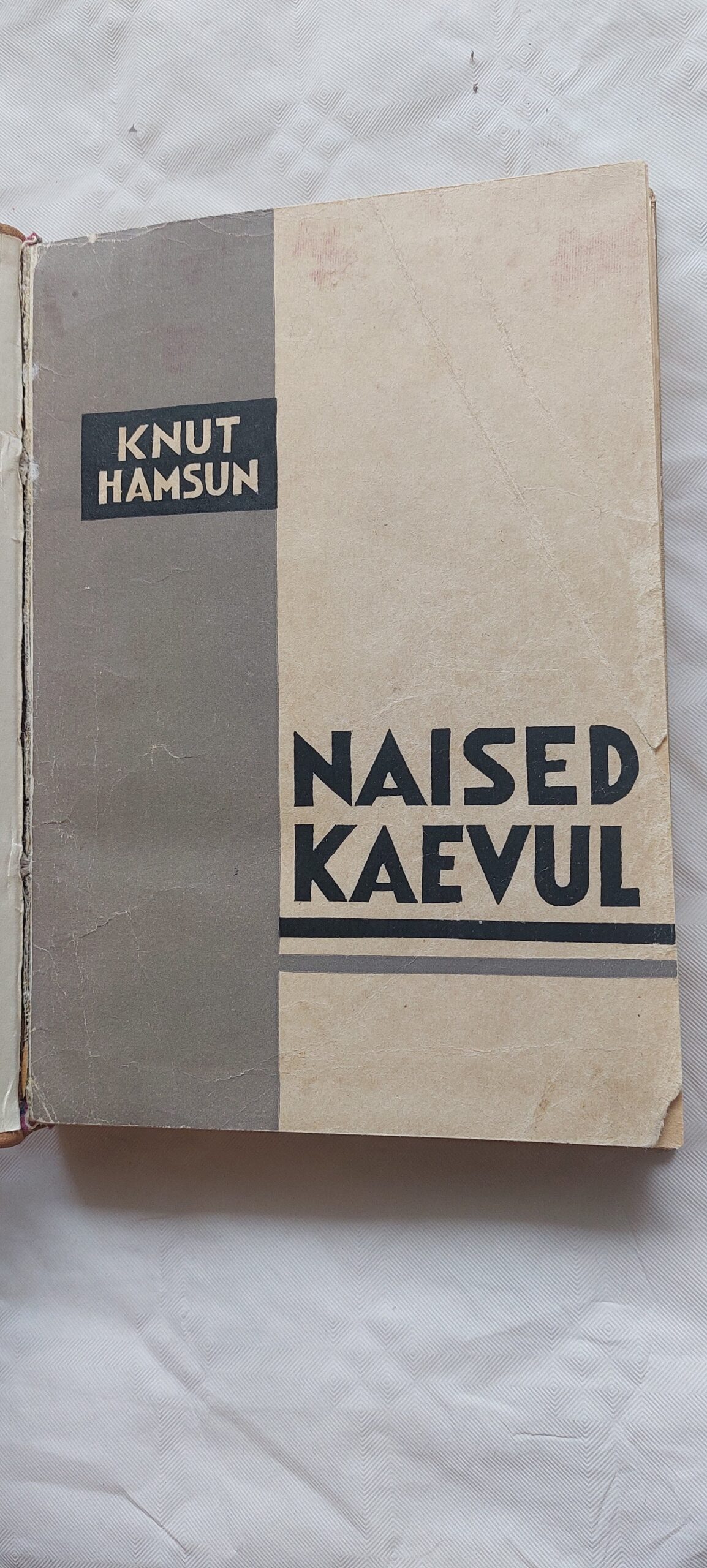 Naised kaevul. Knut Hamsun. 1935