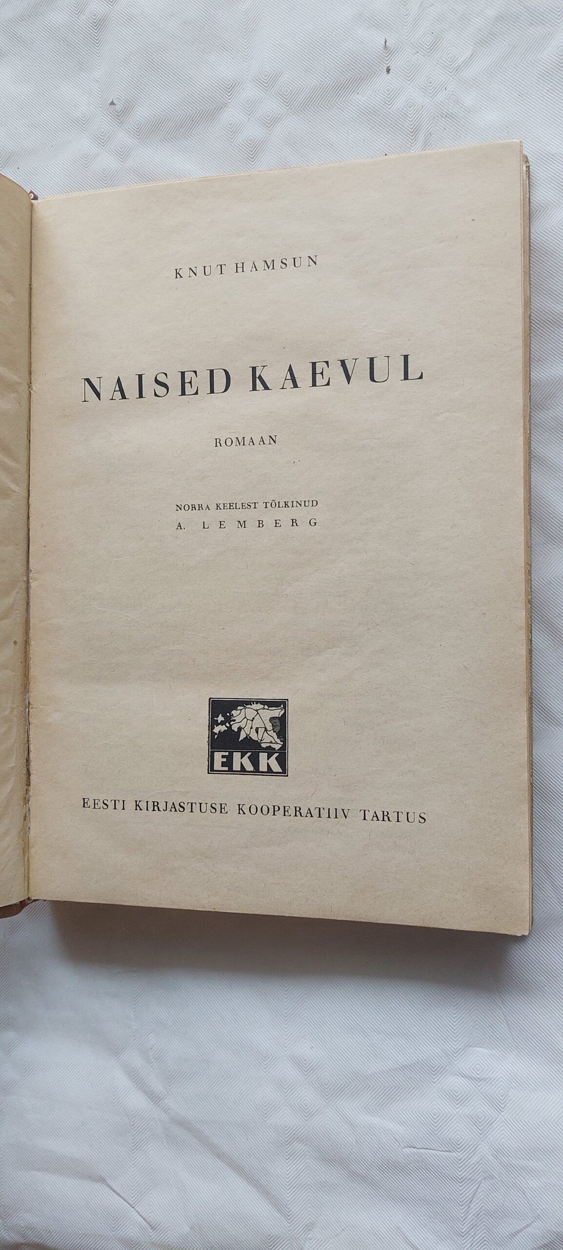 Naised kaevul. Knut Hamsun. 1935 - Image 4
