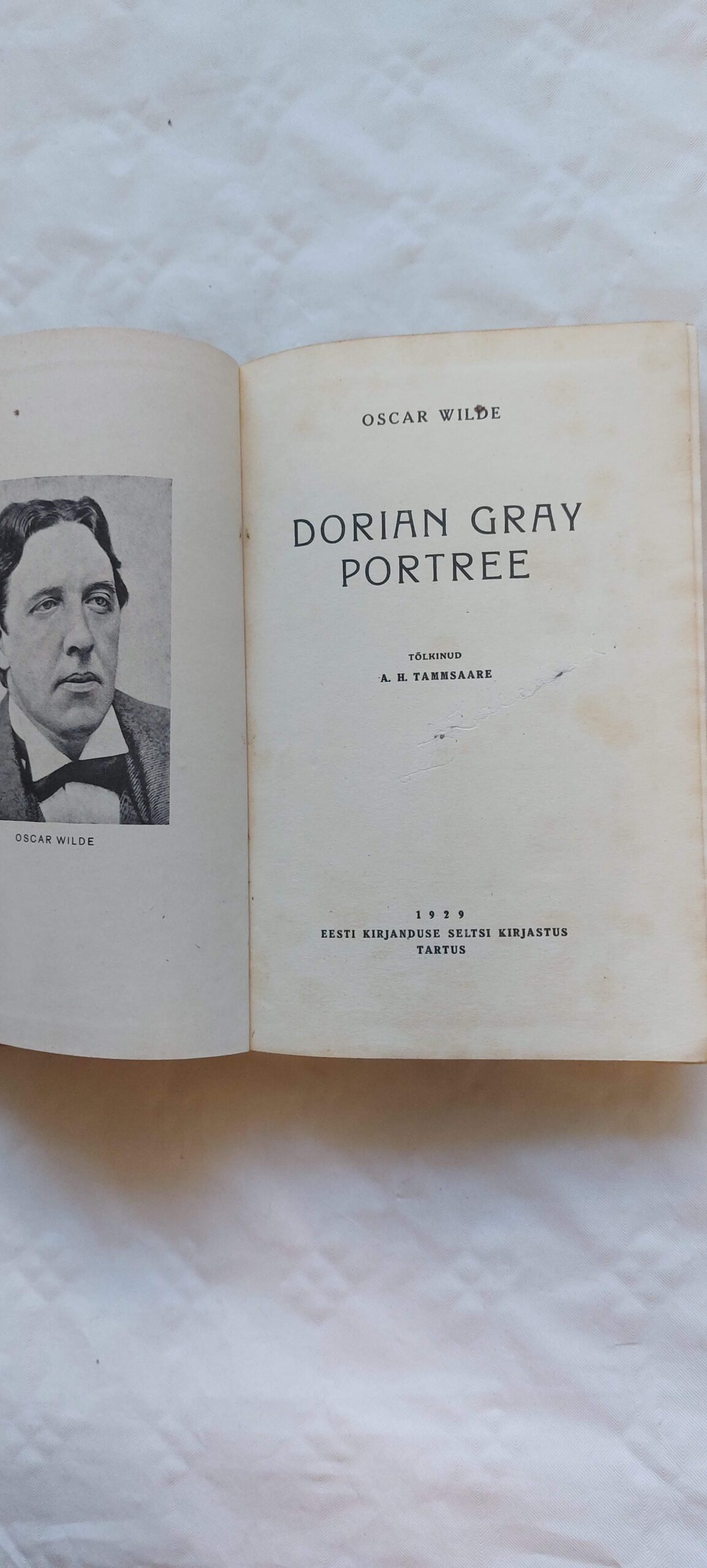 Dorian Gray portree. Oscar Wilde. 1929 - Image 2