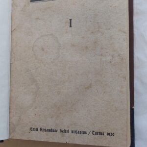 Liivimaa kroonika I. Balthasar Russow. 1920