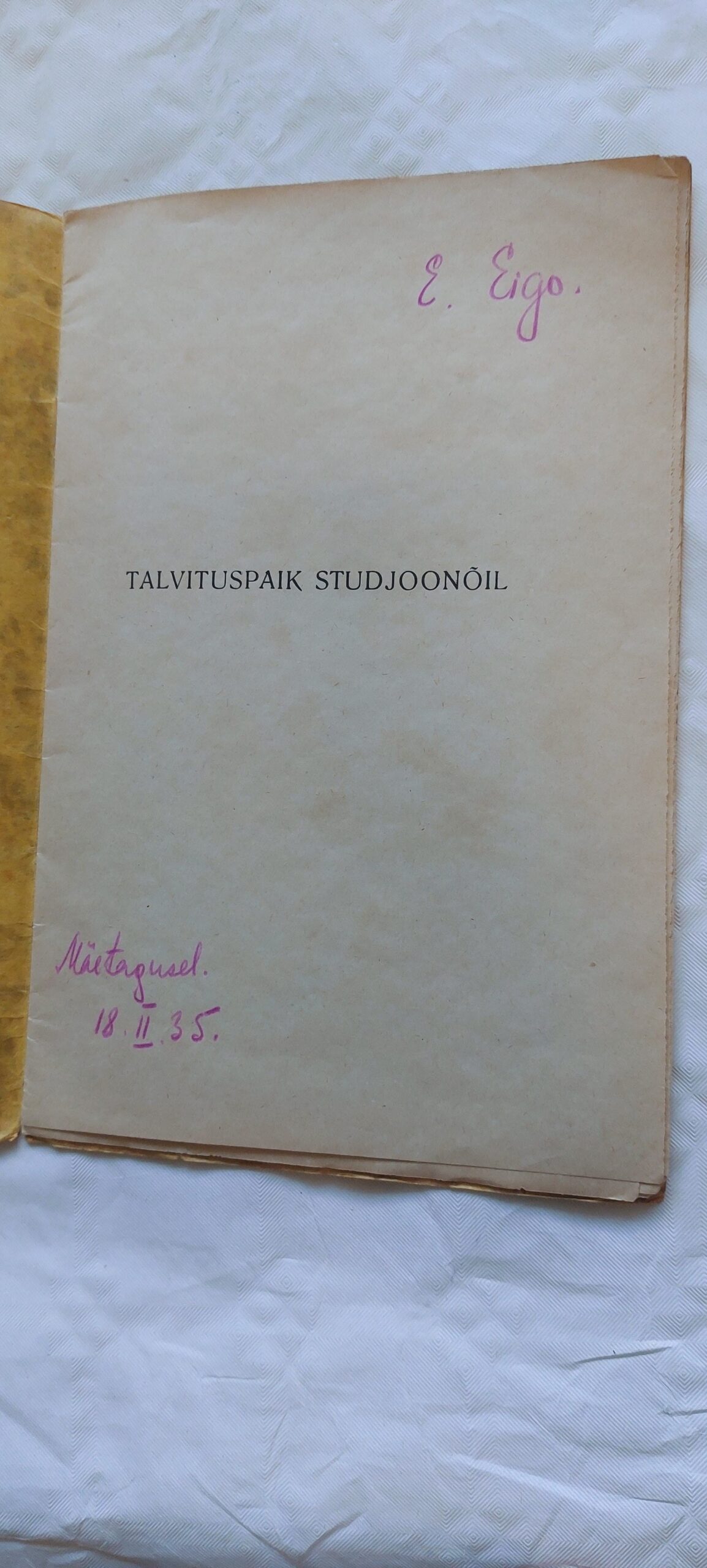 Talvituspaik studjoonõil. D. N. Manim-Sibirjaki. 1924 - Image 3