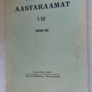 Põllutöökoja aastaraamat VIII 1939/40.