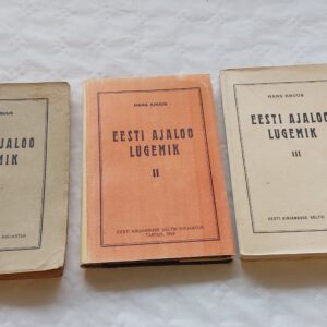 Eesti ajaloo lugemik. I-III. osa. Hans Kruus.