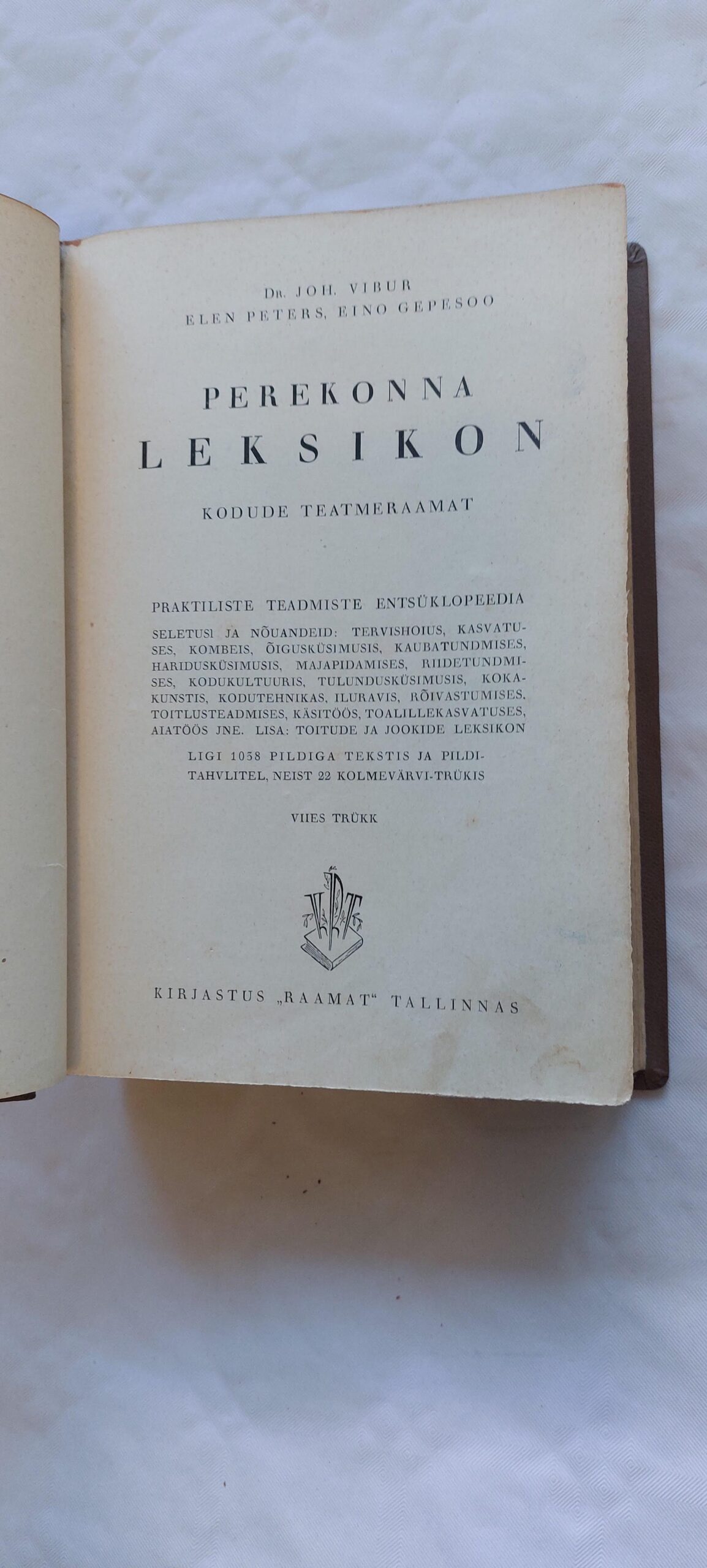 Perekonna leksikon. 1936