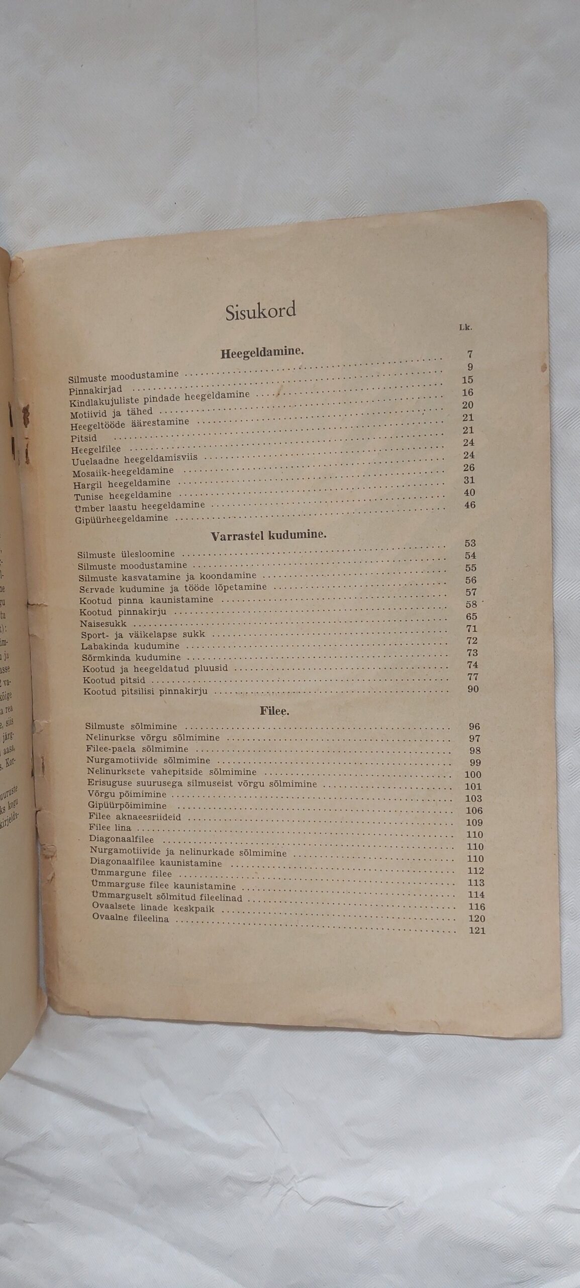 Heegeldamine kudumine fileetöö. Johanna Ormusson. 1935 - Image 3