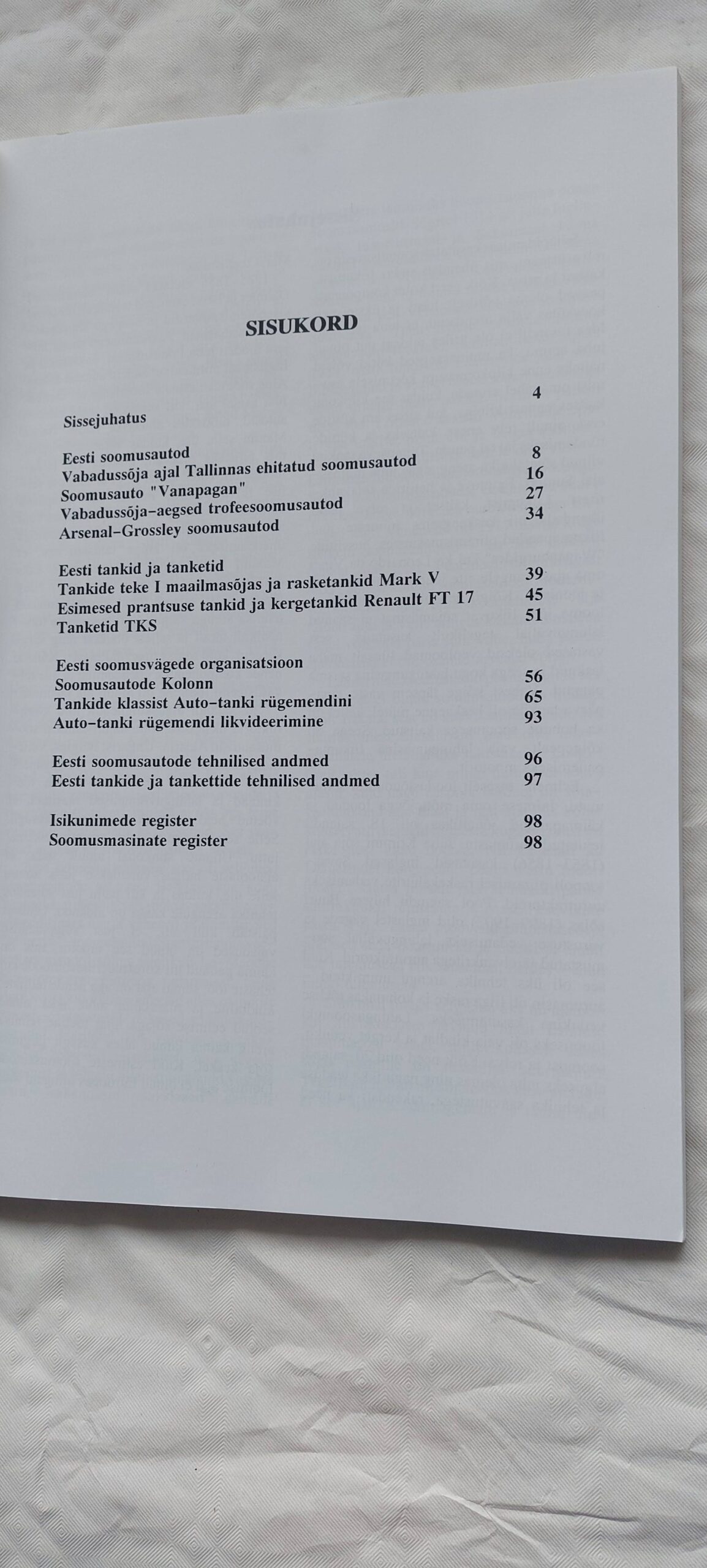 Eesti soomusmasinad. Soomusautod ja tankid 1918 - 1940. Tiit Noormets. 1999 - Image 3