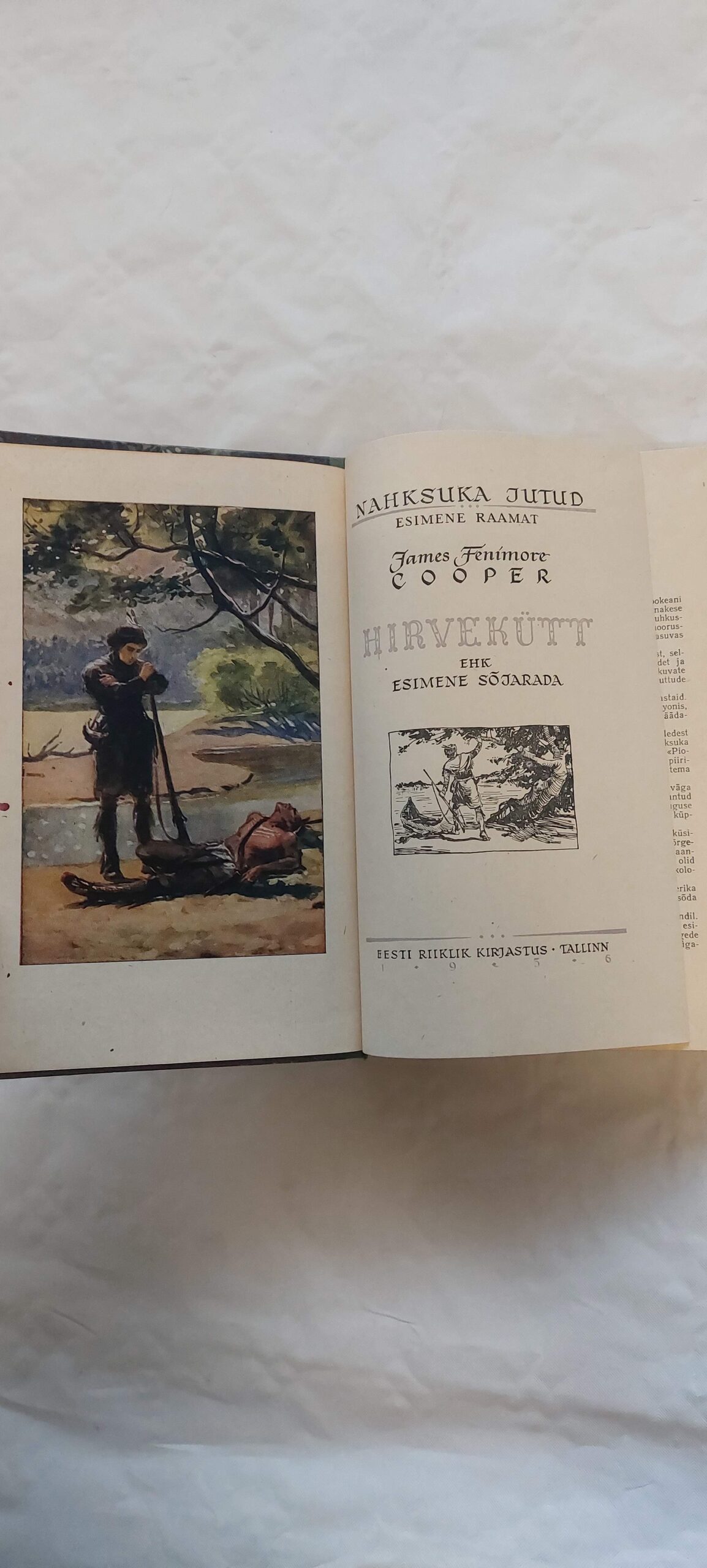 Hirvekütt ehk esimene sõjarada. J. F. Cooper. 1956 - Image 2