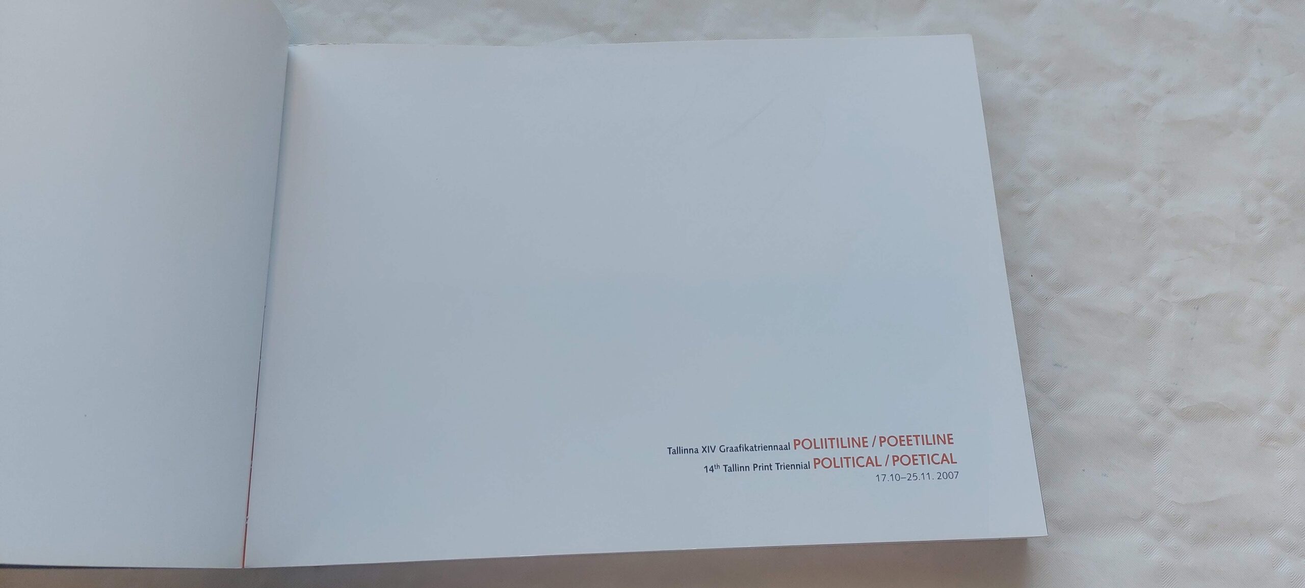 Tallinna XIV Graafikatriennaal Poliitline / Poeetiline. - Image 2