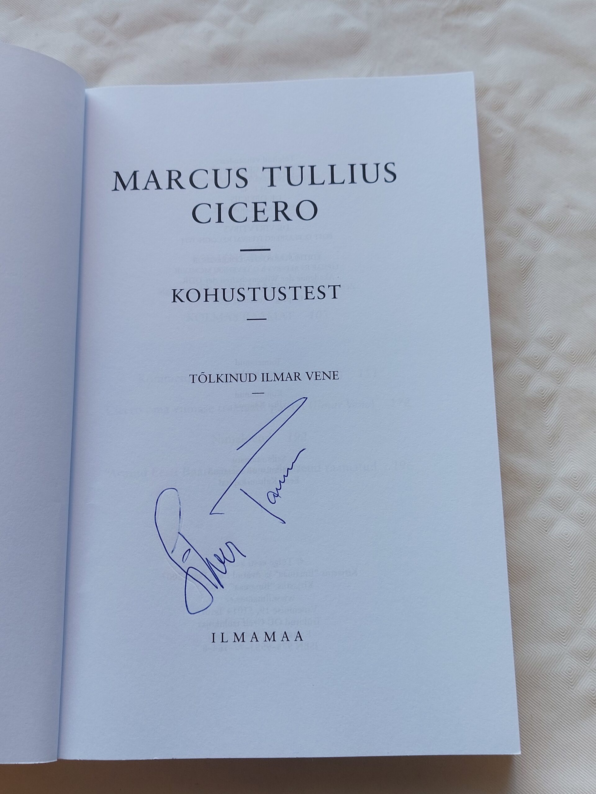 Kohustustest. Marcus Tullius Cicero. 2007 - Image 2