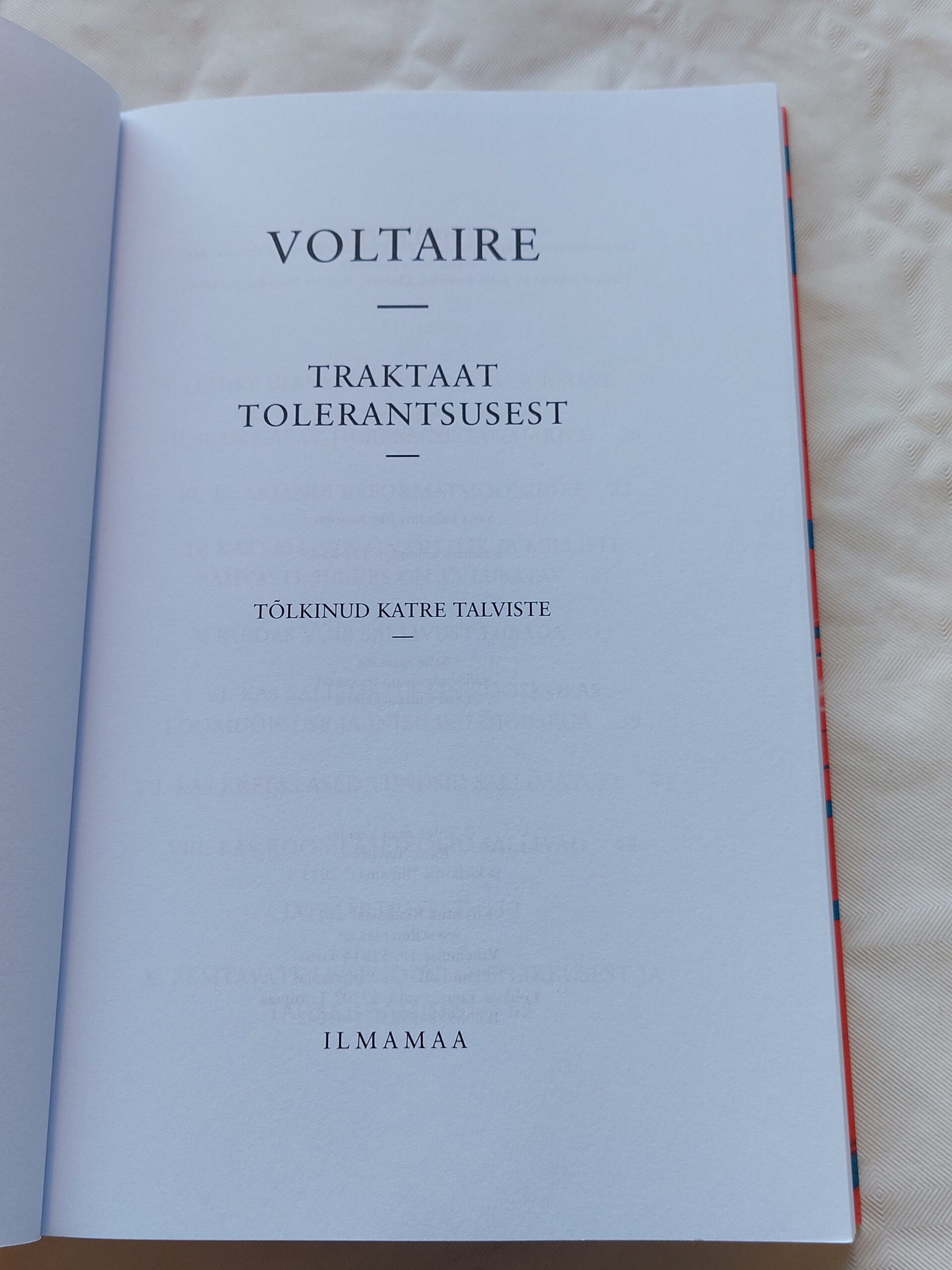 Traktaat tolerantsusest. Voltaire. 2013 - Image 2
