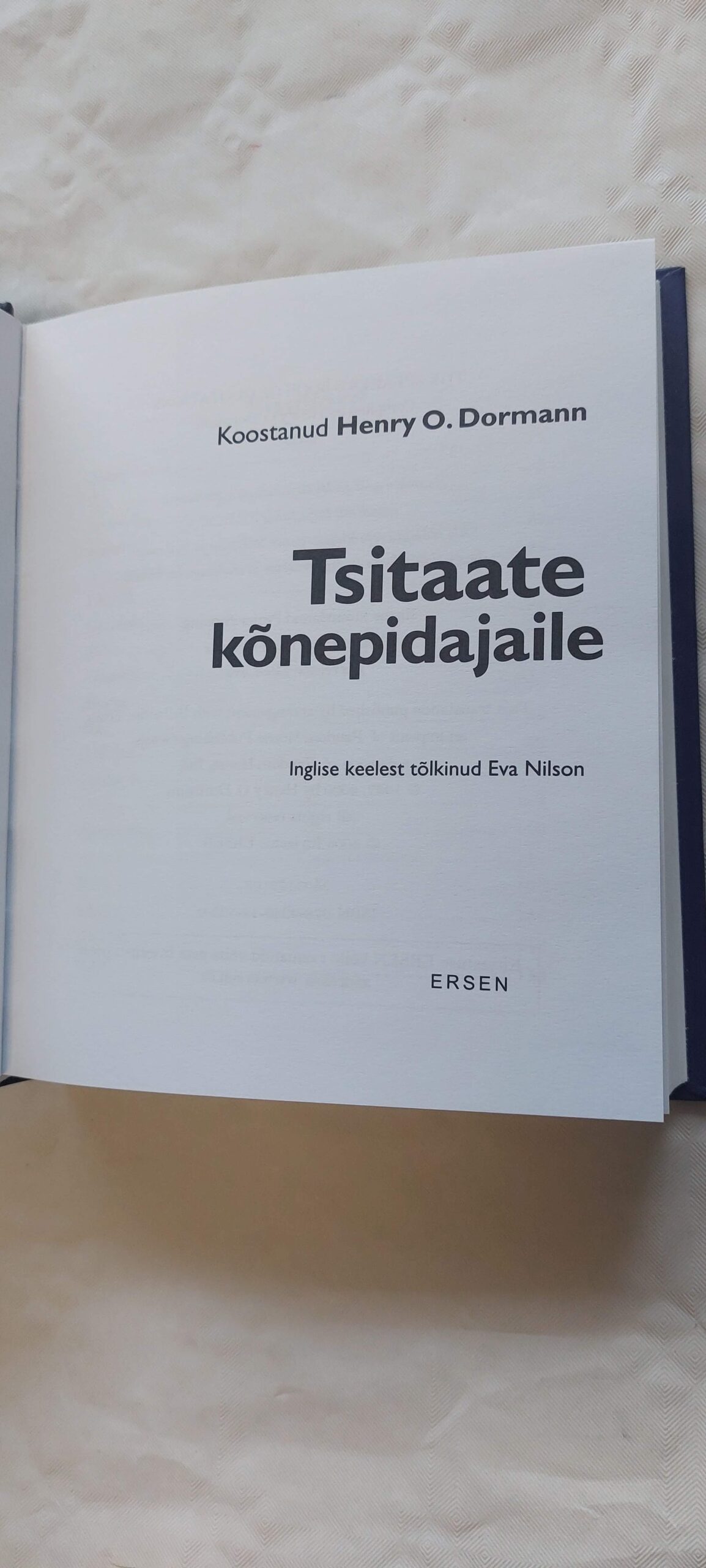 Tsitaate kõnepidjaile. Henry O. Dormann. 2008 - Image 2