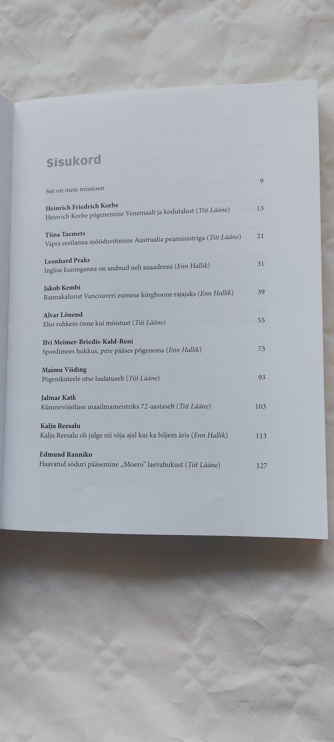 Kõnnin või merre. Tiit Lääne, Enn Hallik. 2012 - Image 3