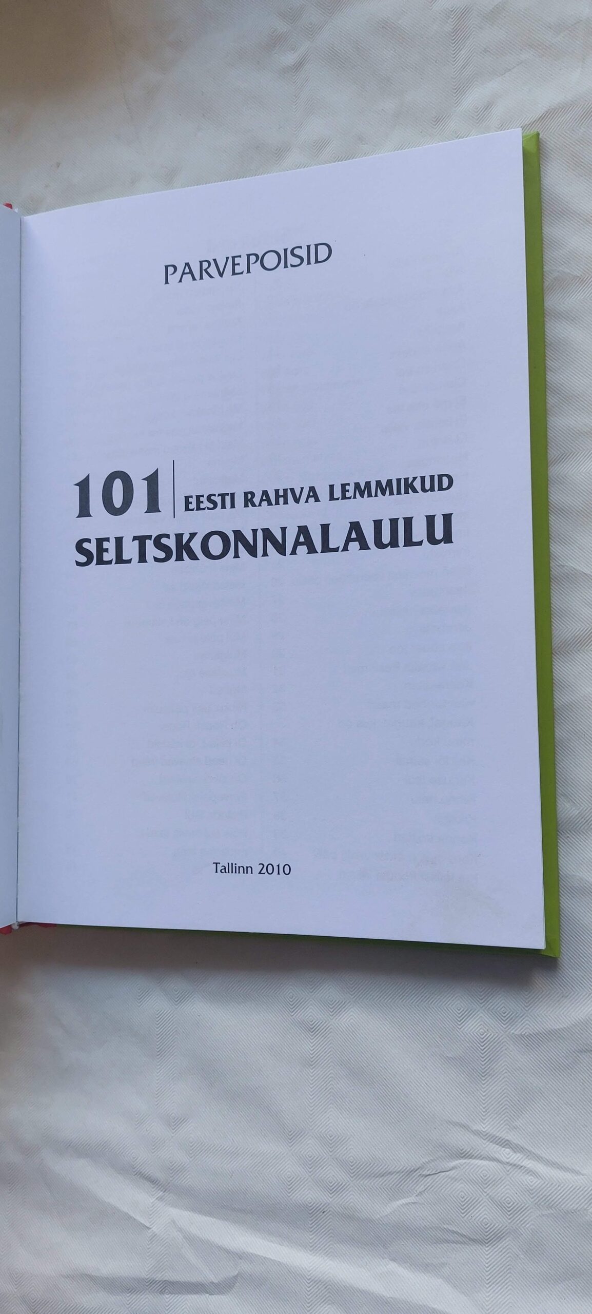 Eesti rahva lemmikud. 101 seltskonnalualu. Parvepoisid. 2010 - Image 2