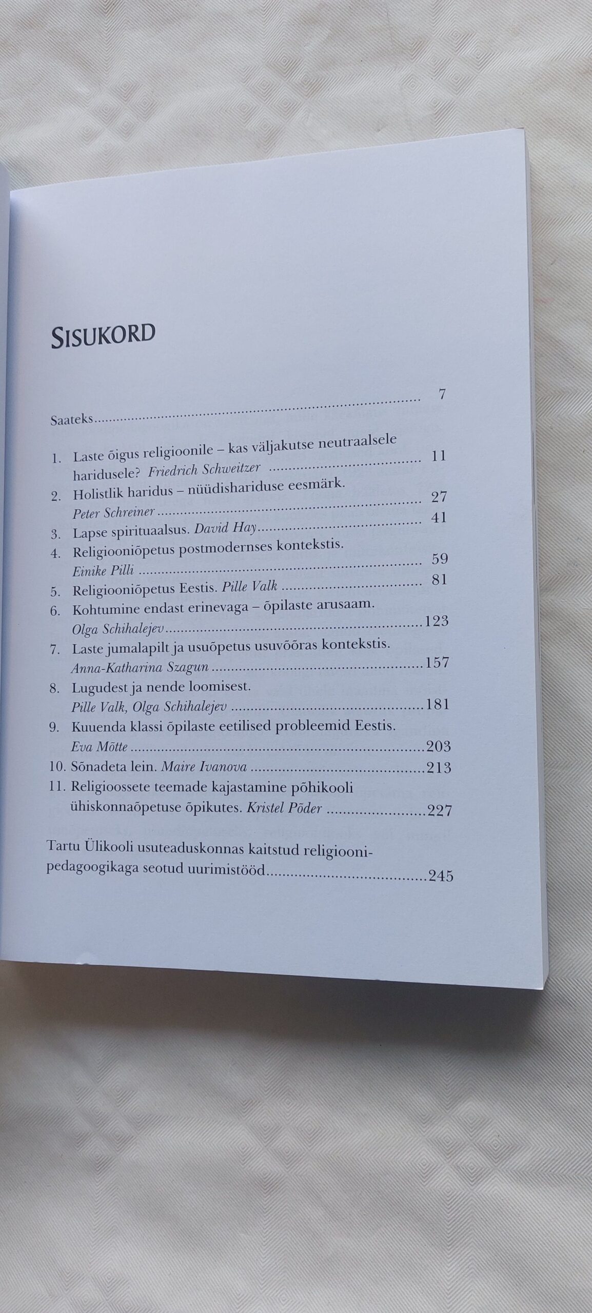 Töid religioonipedagoogikast I. 2008 - Image 3