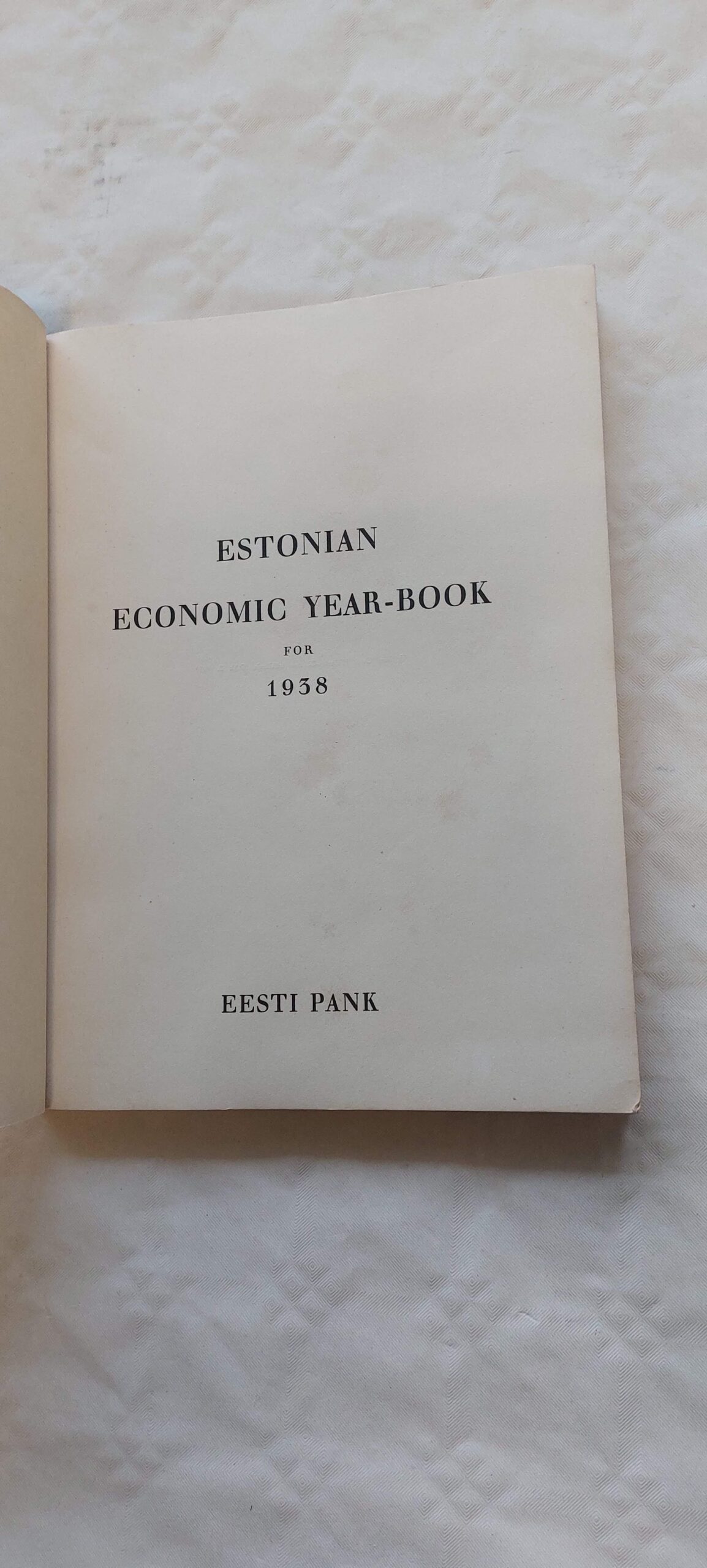 Estonian economic year-book for 1938. - Image 2