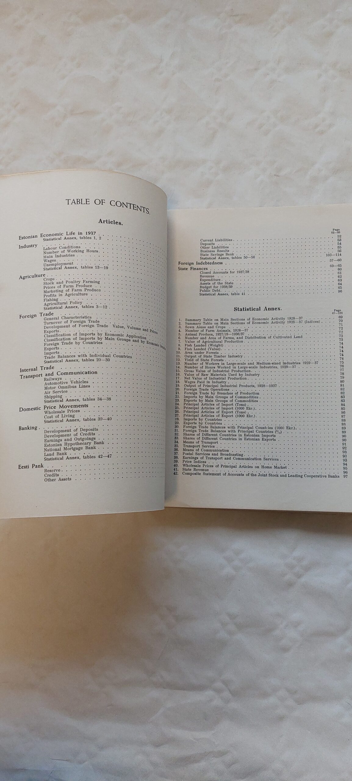 Estonian economic year-book for 1937. - Image 3