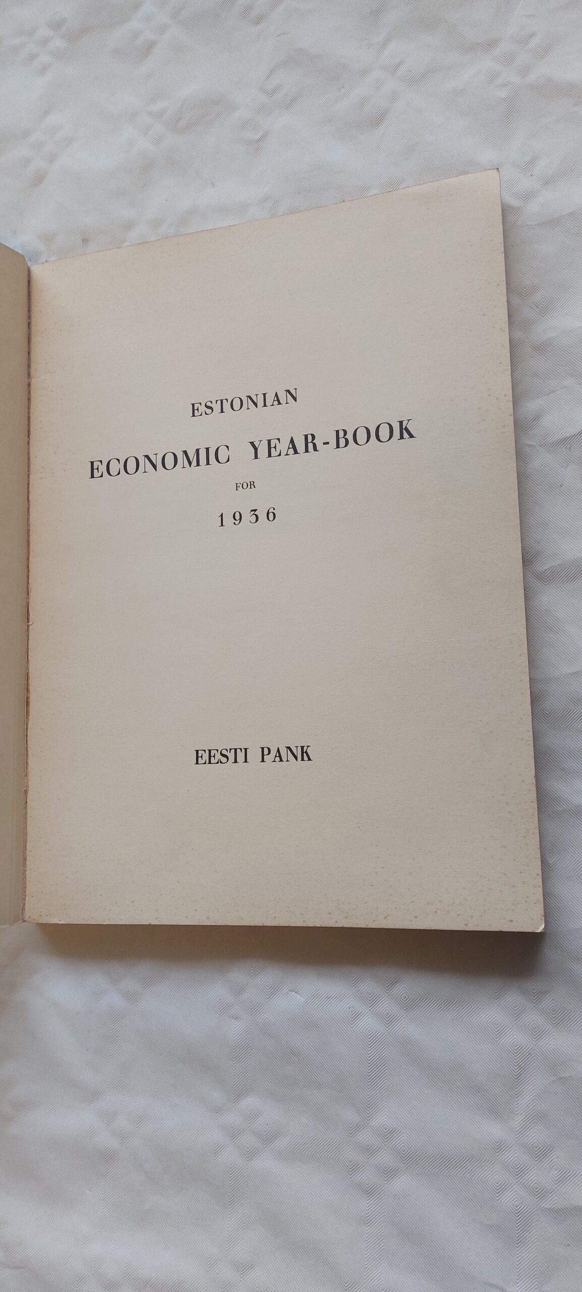 Estonian economic year-book for 1936. - Image 2