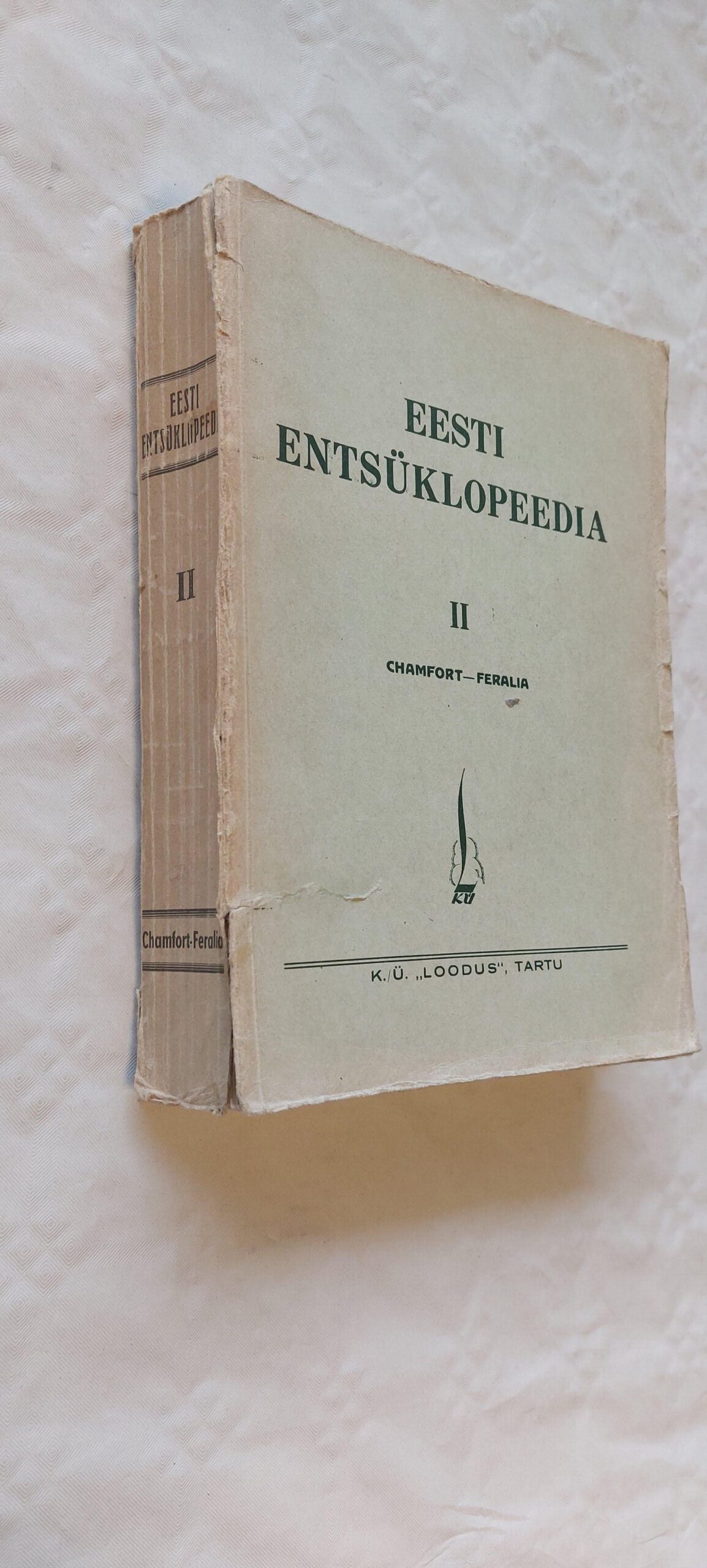 Eesti Entsüklopeedia II. osa. Chamfort-Feralia. 1933