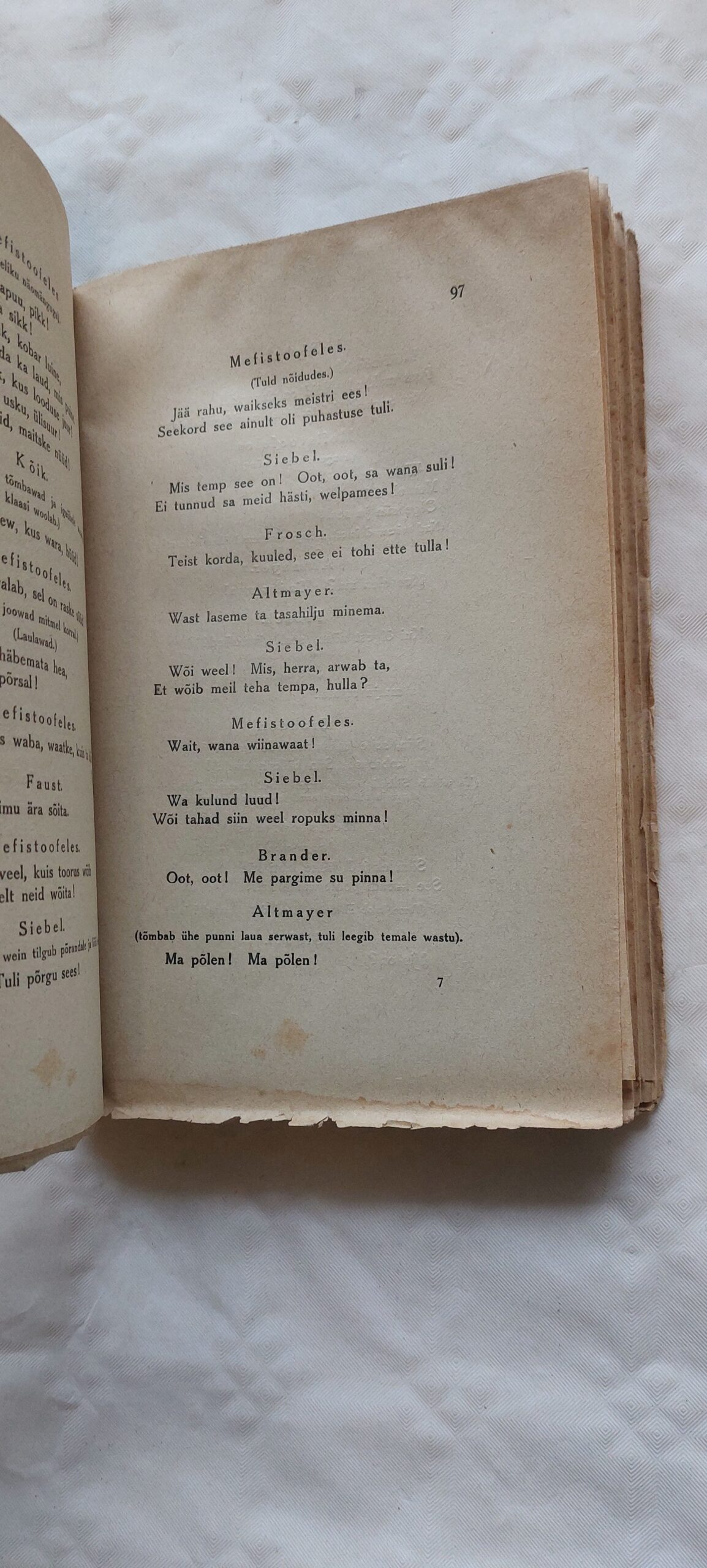 Faust. J. W. Goethe kurbmäng. I. jagu. 1920 - Image 3
