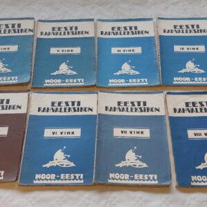 Eesti rahvaleksikon. I-VIII. vihik. 1937-1940