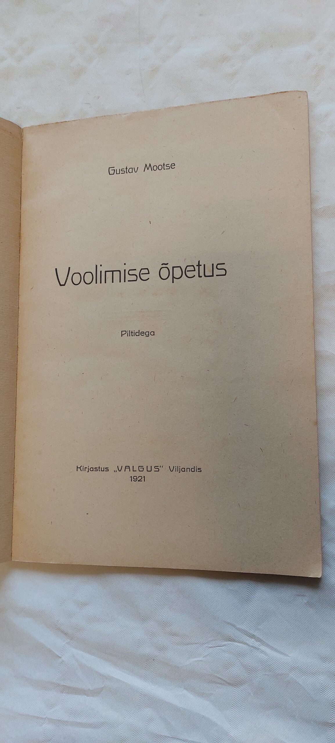 Voolimise õpetus piltidega. Gustav Mootse. 1921 - Image 2