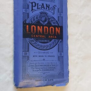 Bartholomew`s plan of London central area.